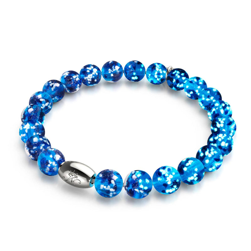 Bracelet en verre Firefly avec topaze en flamme | Argent sterling 925