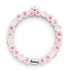 Bracelet Love en verre Firefly en argent sterling 925 blanc x rose