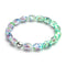 Jardin d'hiver | Argent sterling 925 | Bracelet de jardin en verre Firefly