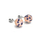 Blueberry Cobbler | .925 Sterling Silver | Firefly Glass Stud Earrings