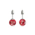 Crimson | .925 Sterling Silver | Firefly Glass Stud Earrings