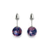 Purple Elixir | Argent sterling 925 | Clous d'oreilles en verre Firefly