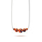 Collier avec fermoir infini en verre Firefly | Argent sterling 925 | Braise incandescente