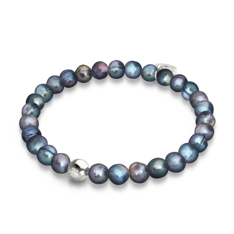 Bracelet holographique | Argent sterling 925 | Perles d'eau douce