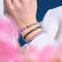 Argent x Lilas | Bracelet DOT de l'amitié