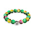 Emerald Moon | .925 Sterling Silver | Galaxy Glass Statement Bracelet