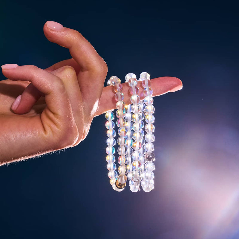 Rainbow Supernova | Gold Vermeil | Galaxy Glass Bead Bracelet