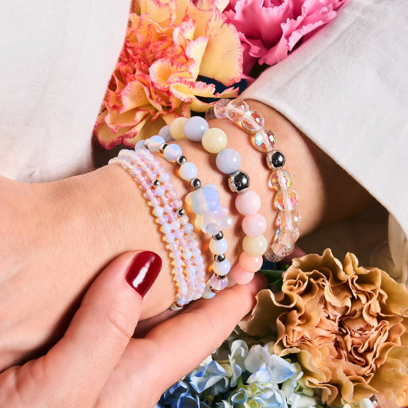 Luna | Bracelet Gemmy Bear | Pierre de lune x argent