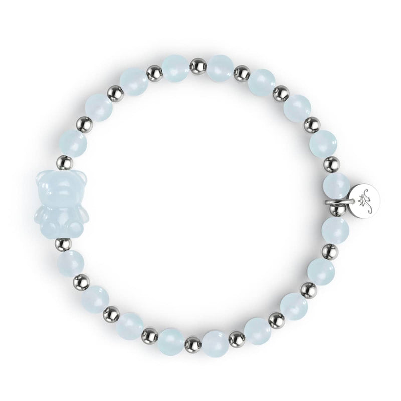 Oceanus | Bracelet Gemmy Bear | Aigue-marine x Argent