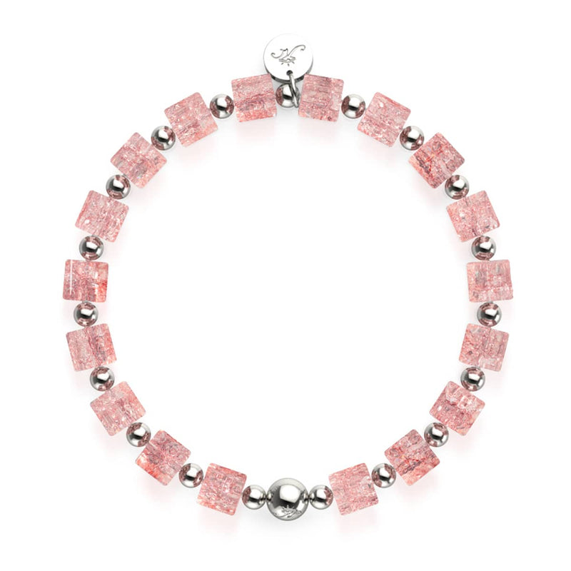 Strawberry Slush | Glitter Glass | Sugar Cube Bracelet