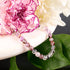 Quartz fantôme violet | Argent | Bracelet de perles de pierres précieuses curatives