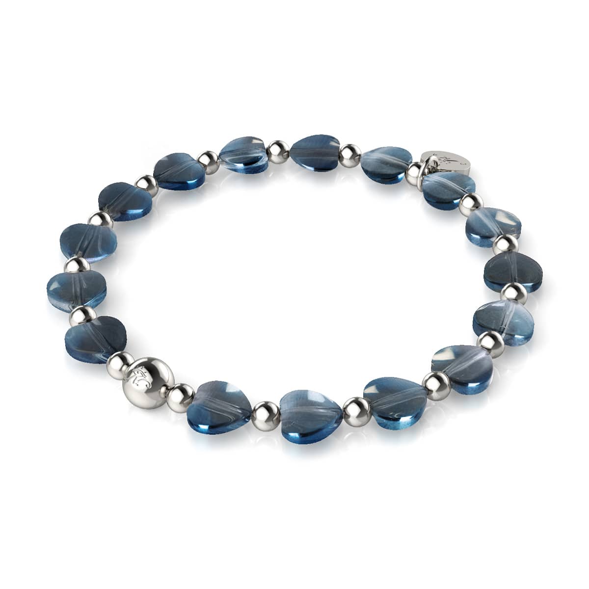 Bracelet Amour Bleu | Cœurs Infinis