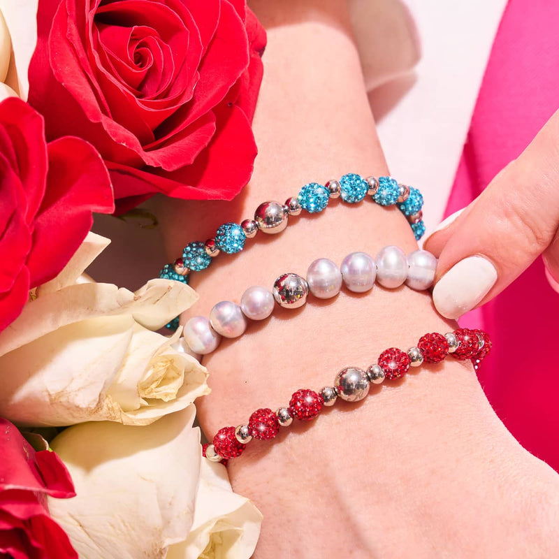 Bracelet Kikiballa en cristal | Cerise scintillante