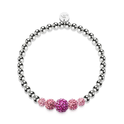 Bracelet Kikiballa en cascade de cristal et récif de corail