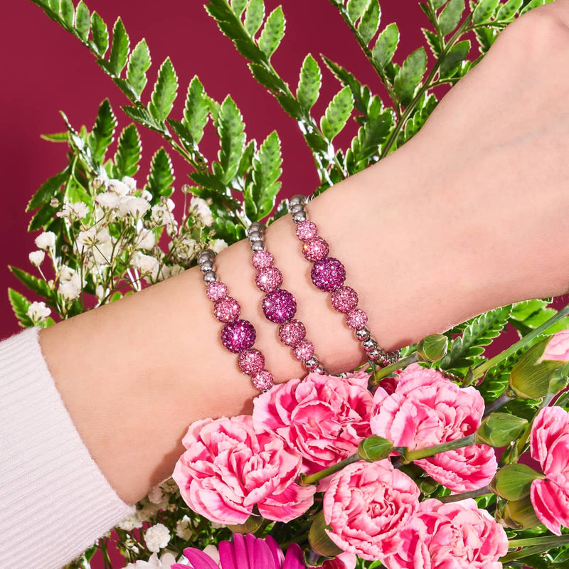 Bracelet Kikiballa en cascade de cristal et récif de corail