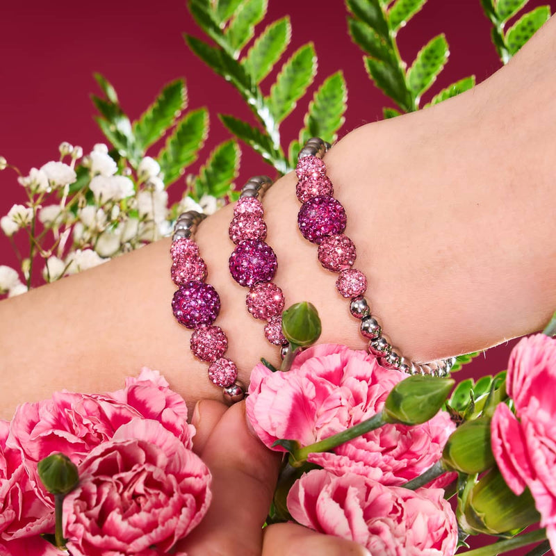 Bracelet Kikiballa en cascade de cristal et récif de corail