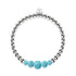 Bracelet Kikiballa en cascade de cristal bleu Fidji
