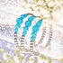 Bracelet Kikiballa en cascade de cristal bleu Fidji