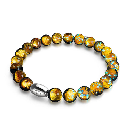 Hunter's Moon | Bracelet en argent sterling 925 | Verre lunaire