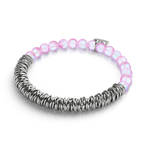 Lavande | Argent | Bracelet Mermaid Glass x Links of Love