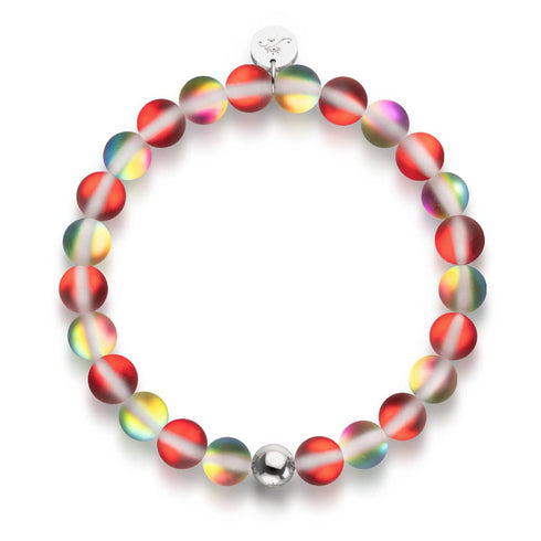 Grenade | Argent | Bracelet de perles de verre sirène