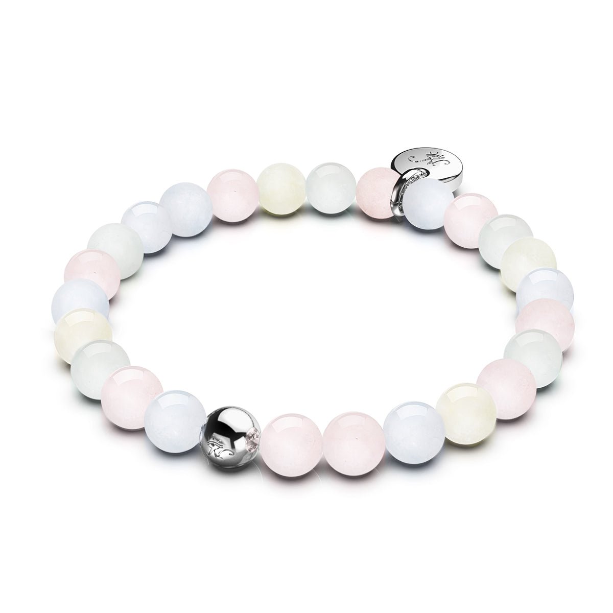 Bracelet en pierres précieuses de morganite