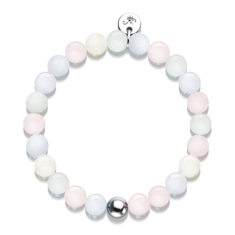 Bracelet en pierres précieuses de morganite