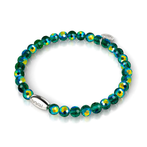 Turquoise foncé | Bracelet prisme à facettes