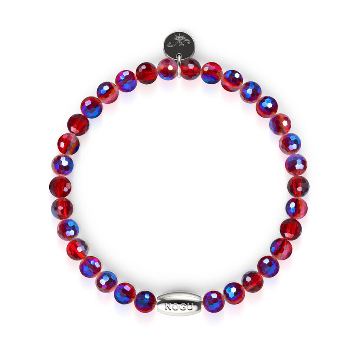 Grenat | Bracelet prisme à facettes