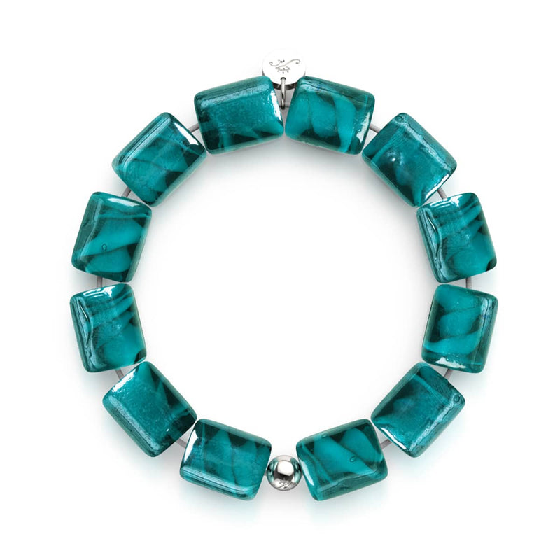 Bracelet en verre de sorcière | Hermione turquoise