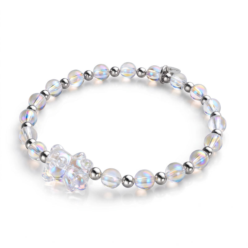 Cristal Licorne | Argent | Bracelet Ours Scintillant