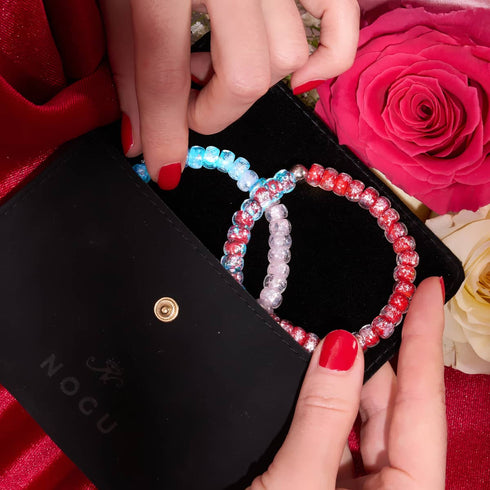 Sweetheart Glow | Firefly Glass Foil Bracelet