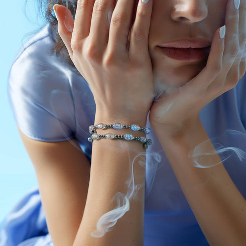 Alabaster Moon | Lunar Glass Essence Bracelet