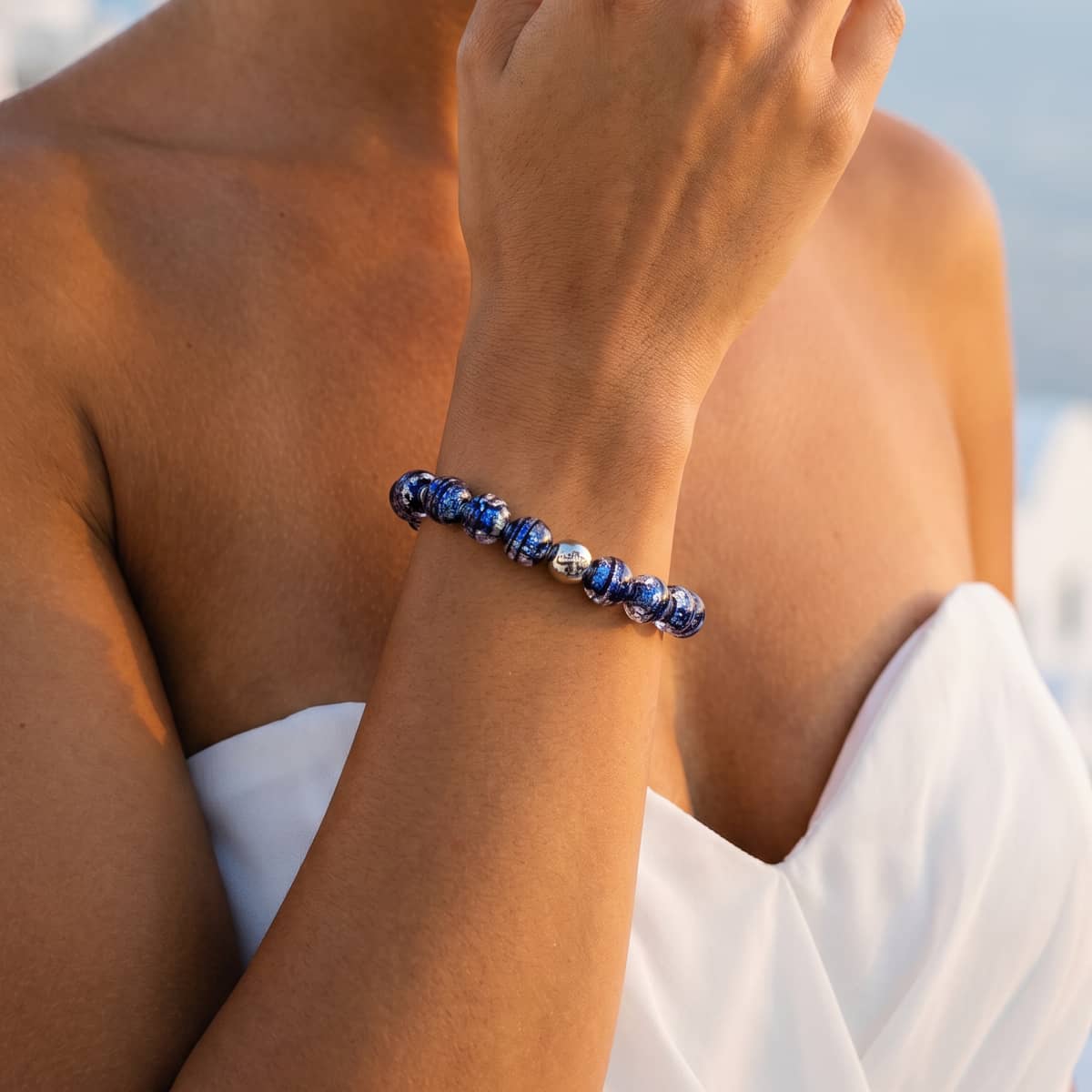 CDLTOKYO OrbitBracelet ブルー Midnight Sapphire | Firework Glass Orbit Bracelet– NOGU Canada