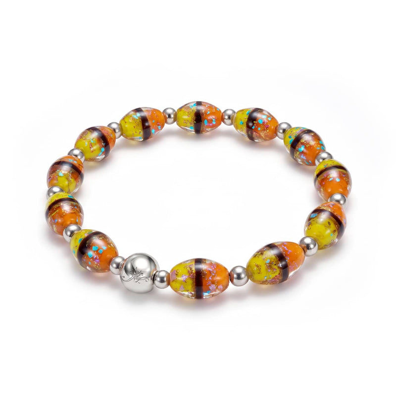 Rivage d’Or | Bracelet ovale en verre de tigre