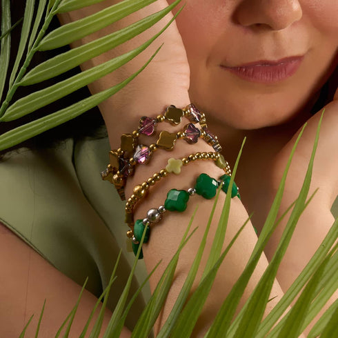 Emerald Luck | Clover Bracelet
