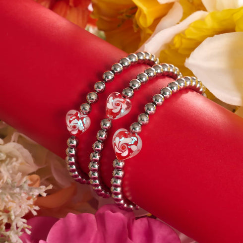 Crimson Swirl | Glowing Heart Essence Bracelet