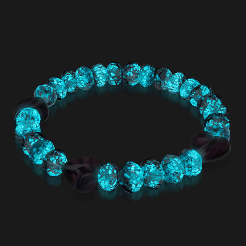 Prune | Argent sterling 925 | Bracelet à cœurs dégradés lumineux 