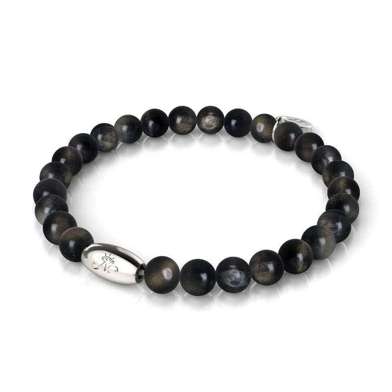 AAA Obsidian | .925 Sterling Silver | Gemstone Bracelet