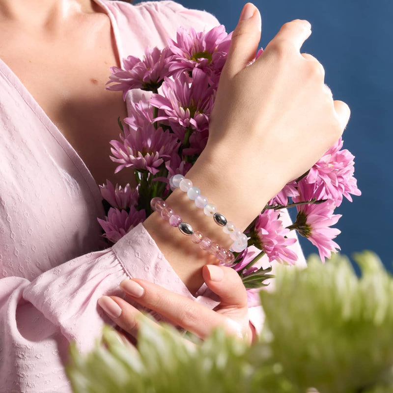 Brise printanière | Argent sterling 925 | Bracelet en verre Aurum