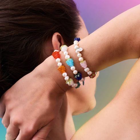 Bracelet Rainbow x Ivory Pearl | Argent sterling 925 | Bracelet Berry