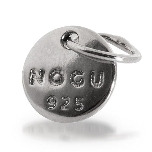 Breloque en argent sterling 925 avec logo NOGU