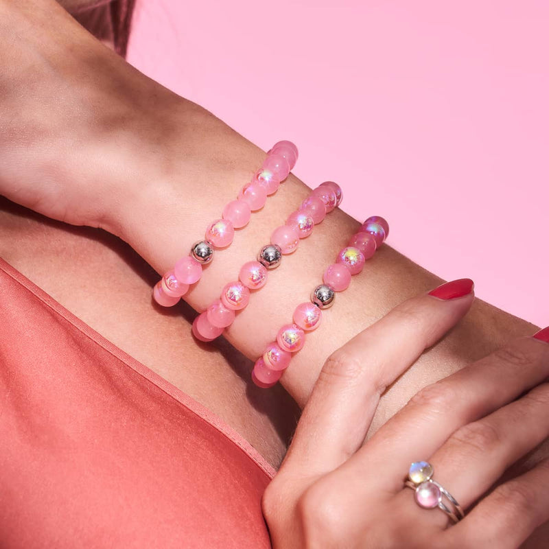 Fruit du dragon | Argent sterling 925 | Bracelet en verre à bulles 