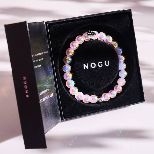 Groseille à maquereau | Argent sterling 925 | Bracelet en verre à bulles 