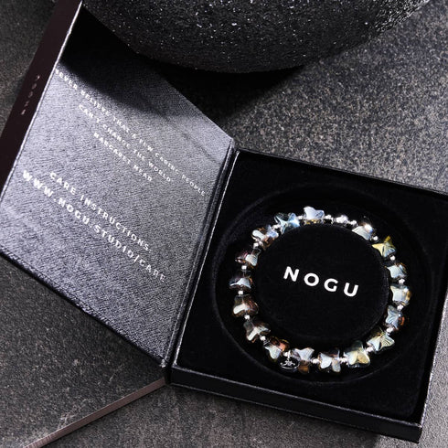 Olive Monarch | Argent | Bracelet Papillon