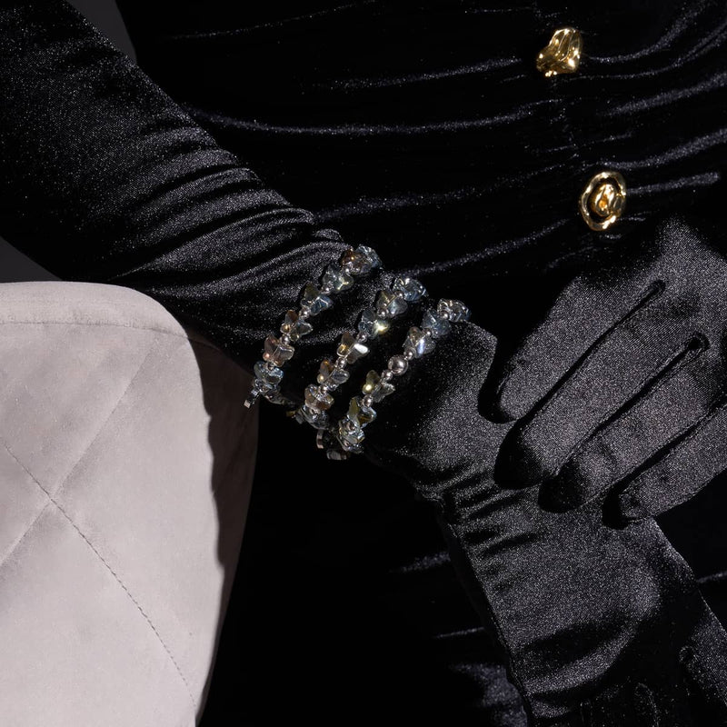 Olive Monarch | Argent | Bracelet Papillon