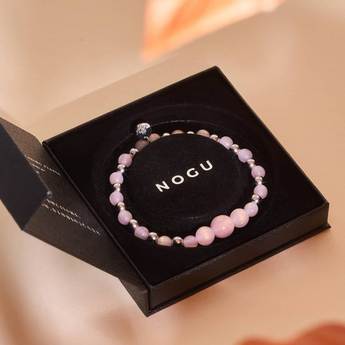 Bracelet en soie Hibiscus | Cascade d'opale Dreamscape