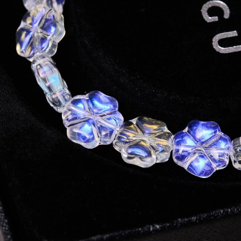 Trèfle arc-en-ciel | Bracelet en verre féerique