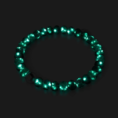 Bracelet Anémone | Luciole en verre et diamants 