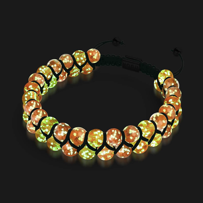 Smoothie à l'abricot | Caramel x Abricot | Bracelet en verre Double Firefly